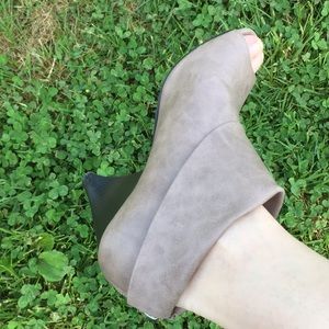 Cato open toe booties size 8
